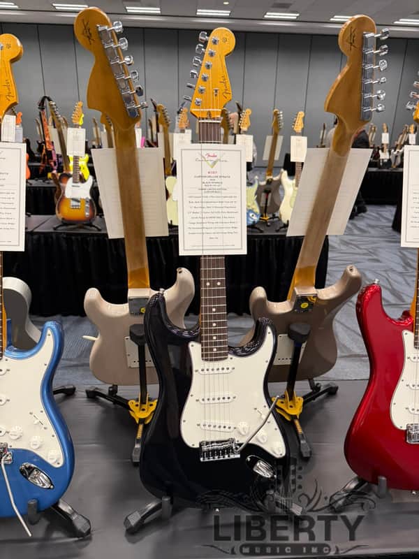 Fender Custom Shop Custom Deluxe Strat - Nos - Black Sparkle - Namm Limited Edition Custom Built PRE ORDER image 1