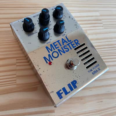 Guyatone Flip Metal Monster 2010s Tube distortion drive pedal - Silver in Very Good Condition image 3