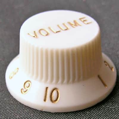 1975 Fender Stratocaster 1974 Strat knob White mint image 1