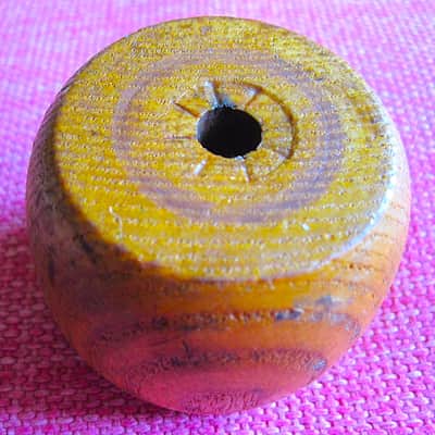 Wood Bass Drum Beater Head - Vintage image 2