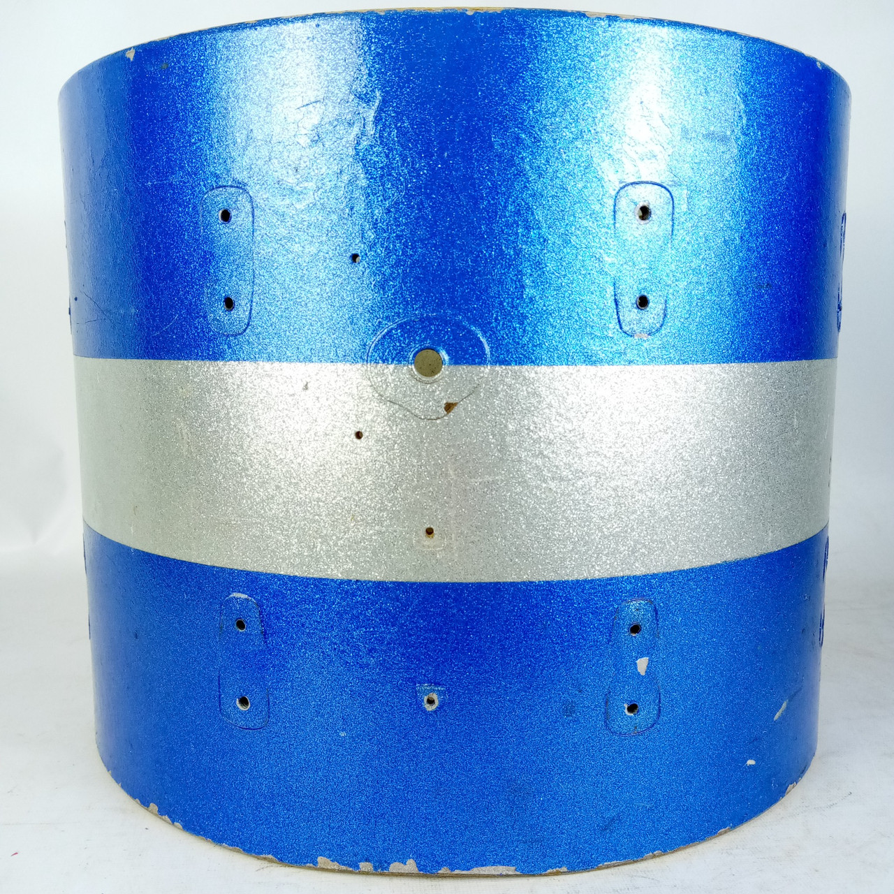 Leedy&Ludwig12x15" Snare/Floor Tom Drum Shell 3Ply Maple Vintage 50s Blue Paint — main photograph