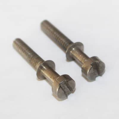 Vintage 1960's Gibson Adjustable Bridge Saddle Screws Set Of 2 1963 Acoustic Guitar image 1