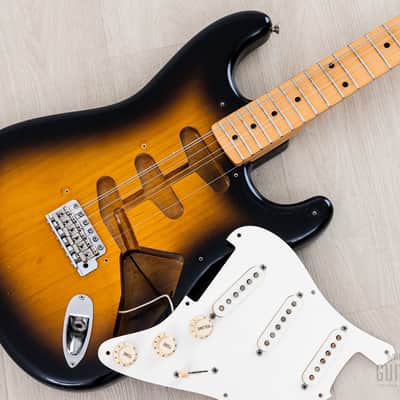1991 Fender '54 Stratocaster ST54-900 Sunburst Lacquer w/ American Vintage Pickups & Case, Japan MIJ Fujigen image 23