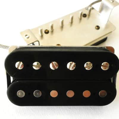 Q Pickups 1957 PAF Humbucker SET Alnico II Classic VINTAGE CORRECT Clone Black 57 Fits Gibson image 10