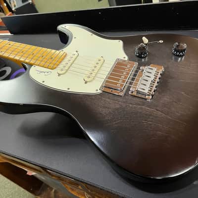 Godin Session Black Burst SG RN Electric Guitar With Case image 2