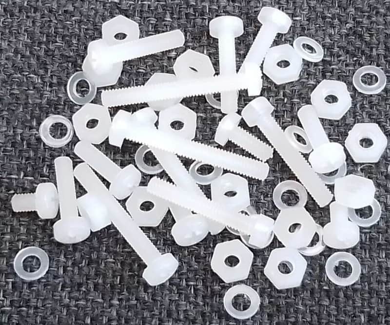 Tonearm Or Headshell To Cartridge Nylon Fixing Screw Kit For Audio Technica, Pioneer, Sony, Sharp, JVC, Awai, Akai Vinyl Record Players Turntables image 1