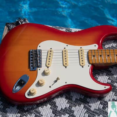Fender Japan ST-57 '57 Stratocaster Reissue - Limited Ed. Cherry SunBurst - Pro Set Up w Perfect Frets/Action/Intonation! image 13