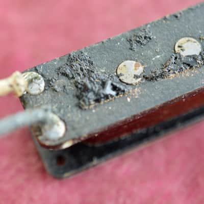 Vintage 1960's Fender Pre-CBS Jazz Bass Pickup - Black Bobbin - North Mag 8.21k image 12