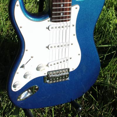 Aria Left Handed STG 2000s - Royal Blue Sparkle image 17