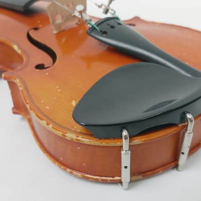 Mueller 1/2 Size Violin for Parts / Repair with Case & Bow image 13
