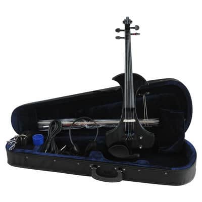 Silent Electric Violin – Headphone Practice & Stage-Ready Performance (Gloss Black) image 1
