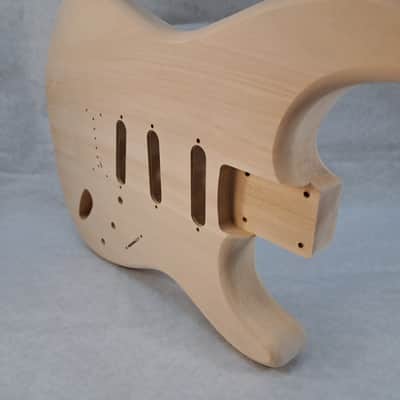 Unfinished Basswood SSS Hardtail guitar body - fits Fender Strat Stratocaster necks J2371 image 6