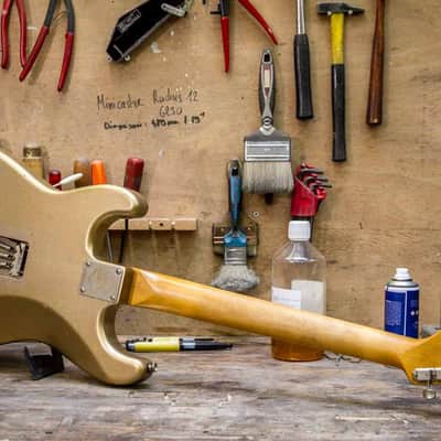 Guitare Garage Modèle S Firemist Gold Light Relic Dreamsongs Blues Special image 9