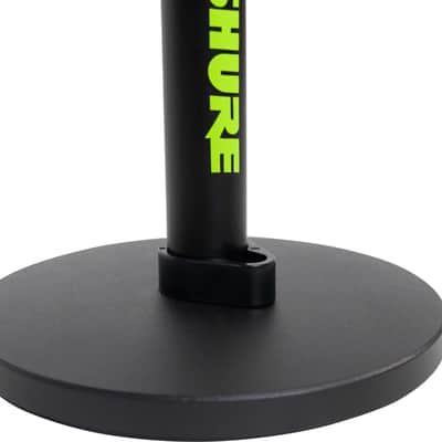 Shure by Gator Round Base Desktop Mic Stand with Standard Height-Adjustable Twist Clutch and 6" Base; (SH-DESKTOP1) image 4
