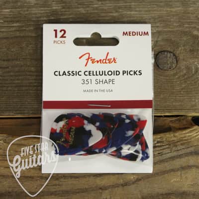 Fender Classic Celluloid Picks - Medium Confetti 12-Pack image 3
