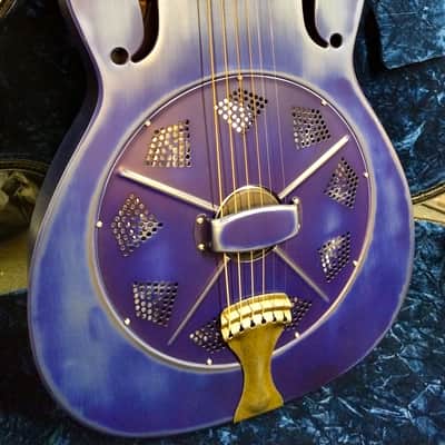 National Reso-Phonic NRP Barnyard Denim BLUE Steel Bodied 14 Fret 2023 - IN STOCK NOW! image 1