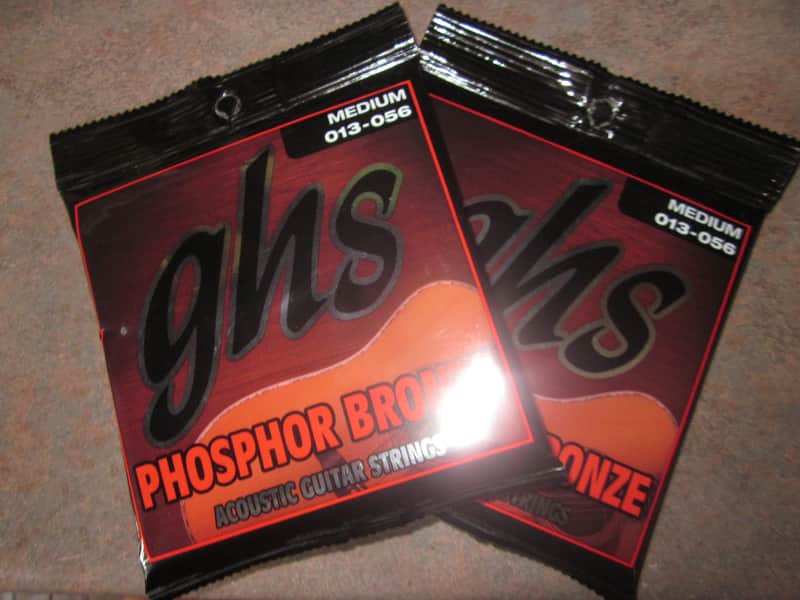 GHS Phosphor Bronze Acoustic Guitar Strings Medium 13-56- S335- Buy 1 Get 1 Free! image 1