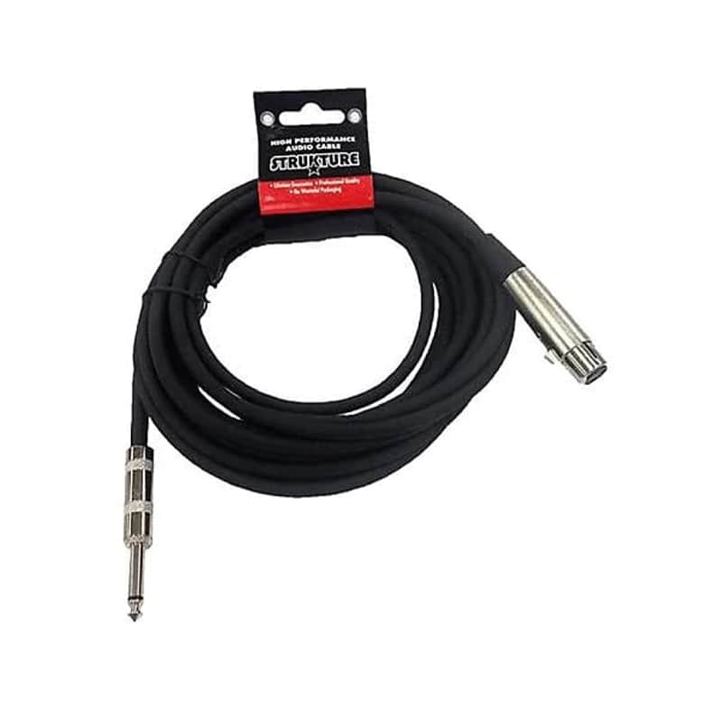 Strukture SMCZH20 Hi-Z XLR Male to Female Mic Cable - 20' 2010s - Black image 1