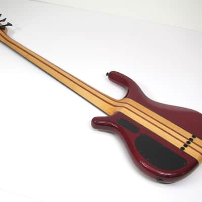 1976 USA Custom Made Electric Bass American Flag Model Red White & Blue Stars & Stripes Inlay wOHSC image 5