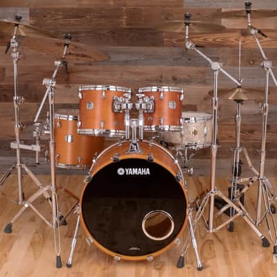 YAMAHA MAPLE CUSTOM ABSOLUTE NOUVEAU 4 PIECE DRUM KIT, VINTAGE NATURAL (PRE-LOVED) image 5