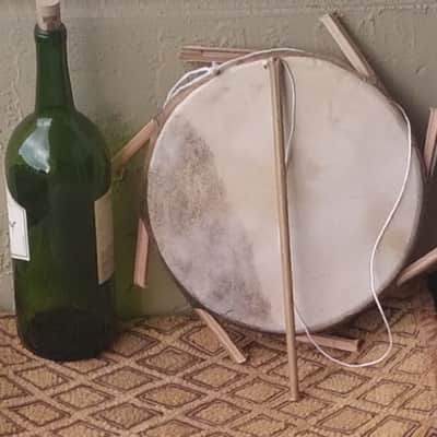 Nigerian clay-based frame drum (sakara) image 1