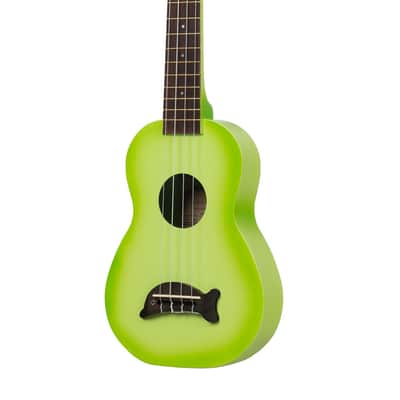 Makala Green Apple Burst Soprano Dolphin Ukulele image 2