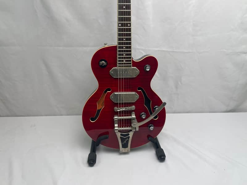 Epiphone Wildkat Semi Hollow Electric Guitar Bigsby 2015 image 1