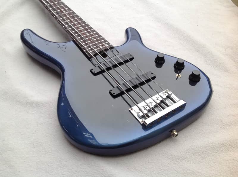 Heartfield by Fender DR-5 Blueburst 5-String Bass Made in Japan