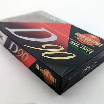 TDK D90 High Output 90 Minute IECI/Type I Cassette Tape - Sealed - Brand New image 2