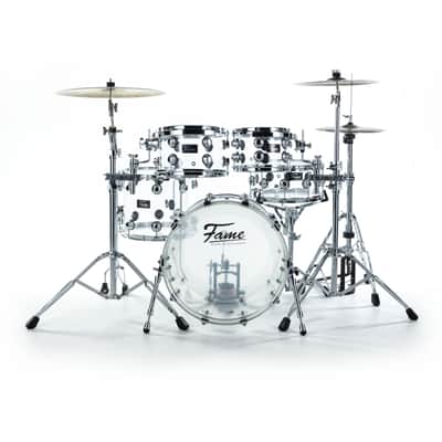 Fame Crystallica Studio Set Clear Acryl - Drum Shell Set image 2