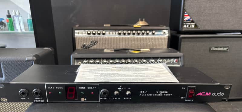 ACM Audio RT-1 Digital Auto Chromatic Tuner 1990s-2000s - Black image 1