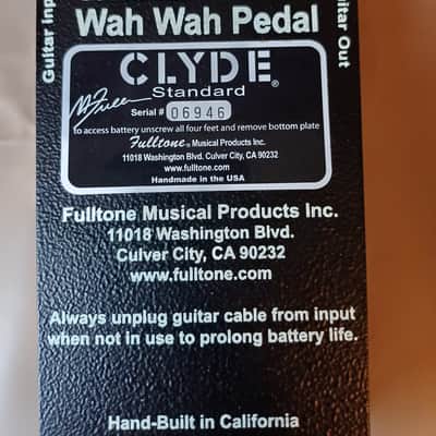 Fulltone Clyde Standard Wah 1997 - 2020 - Black image 6