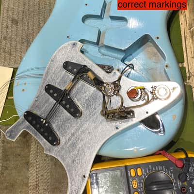 1962 Fender Stratocaster Daphne Blue Owned by Brian Setzer image 15