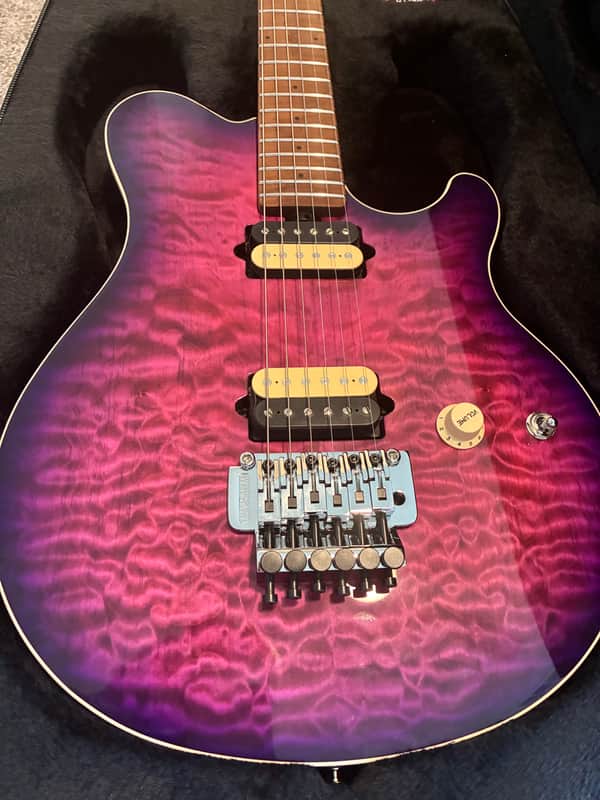 Ernie Ball Music Man Axis HH Tremolo 2024 - Present Ollalieberry Quilt image 1