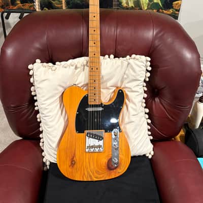 Fender Player MIM Partscaster Tele - 2021 With Fender Vintage ‘64 Pickups and Custom Knotty Pine Body image 4