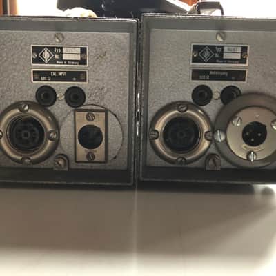 Neumann U 67 Large Diaphragm Multipattern Tube Condenser Microphone Pair 1960 - 1971 - Nickel image 4