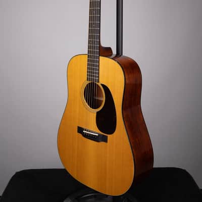 Martin D-18 Standard Dreadnought Natural Acoustic Guitar With Hard Case image 5