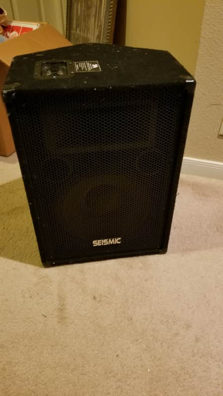 Seismic Audio FL-12P Passive 1x12" 300w Speakers (Pair) 2010s - Black image 1