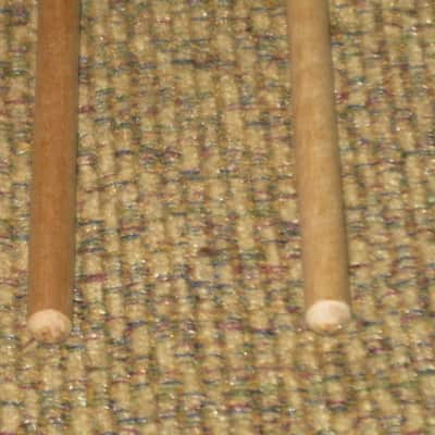 ONE pair new old stock (with packaging) Encore Mallets by Dan Lidster 103B, Oval Hard Rubber Black HEAD (unwound) /  Birch Dowel HANDLES, from around 2019, made in USA image 13