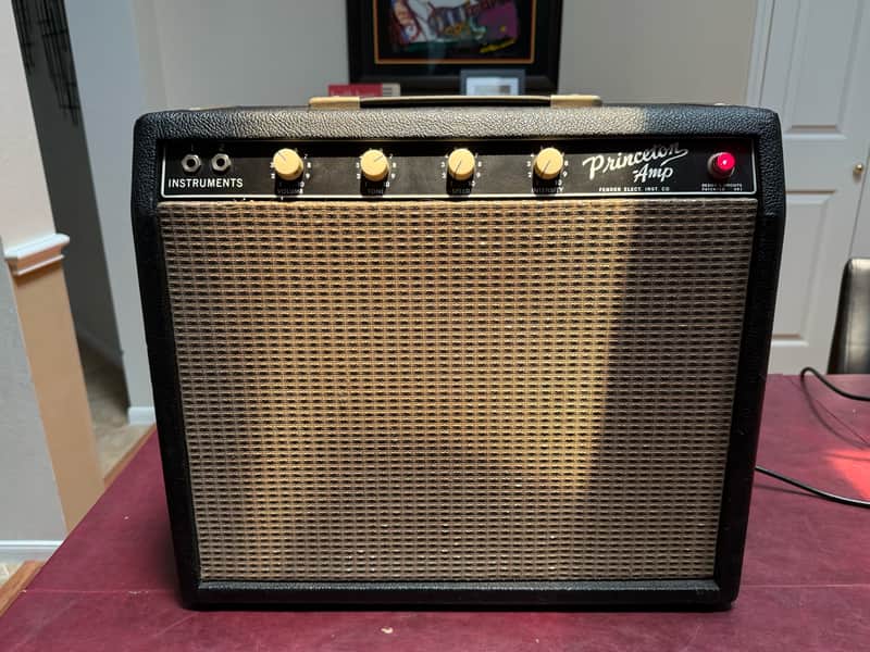 1964 Fender Princeton 6G2 RARE Tuxedo 12-Watt 1x10" Guitar Combo image 1