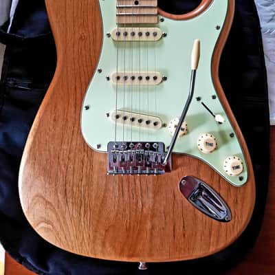 Custom Build "Flinty Minty" Strato-liscious Natural Alder/Maple Mint Green Pickguard Cream Knob/Tips image 1