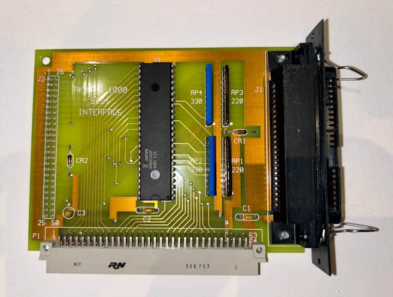 Original Akai S1000 SCSI board 1990s image 1