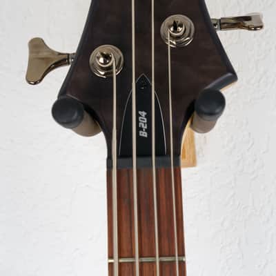 ESP LTD B-204SM- See Thru Black Satin image 3