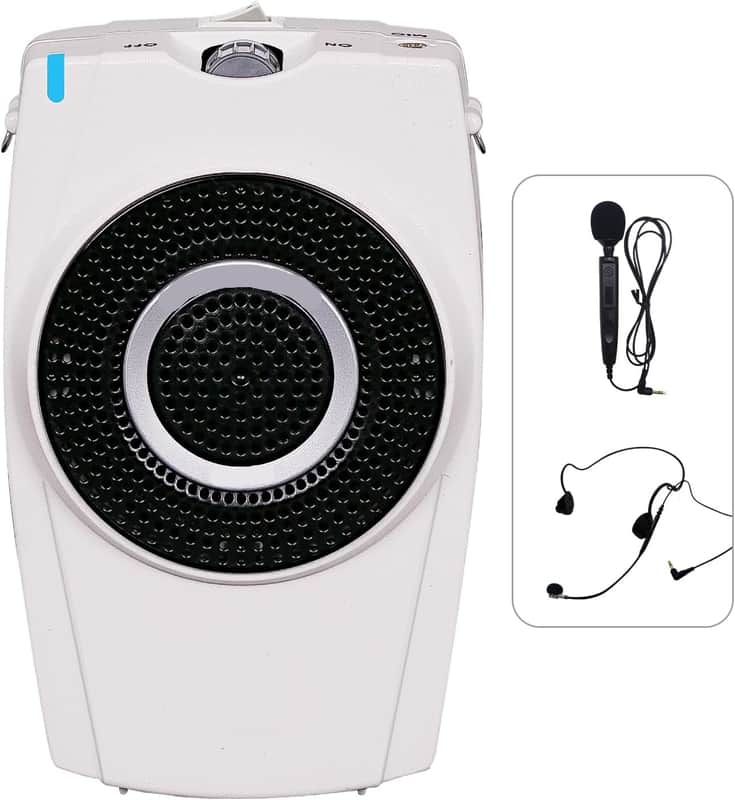 30W Portable Voice Amplifier – Wired PA Speaker with Handheld & Headset Microphones image 1