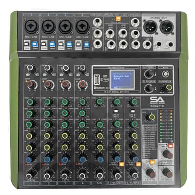 Riot-15P PA DJ Package - Pair of15 Inch Passive 2-Way 900 Watt PA /DJ Speaker Cabinets, Pair of Powered 15 Inch Subwoofers, 10 Channel Mixer and Pair of 10 Foot Speaker Cables image 14