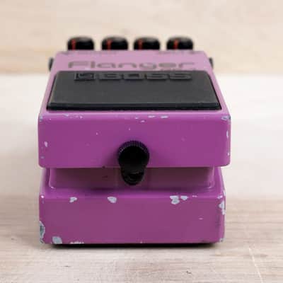 Boss BF-2 Flanger (Green Label) Purple 1985 Made in Japan MIJ image 3