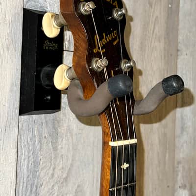 1920's Ludwig Columbia Tenor Banjo Natural, Great 4 String. OCBC ! image 8