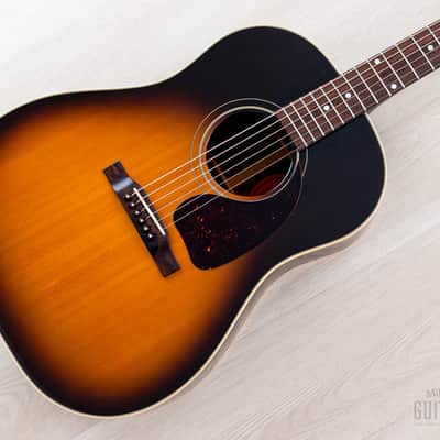 1995 Gibson J-45 Banner Logo Vintage Spec Dreadnought Acoustic Guitar Sunburst, Near-Mint w/ Case, Yamano image 1