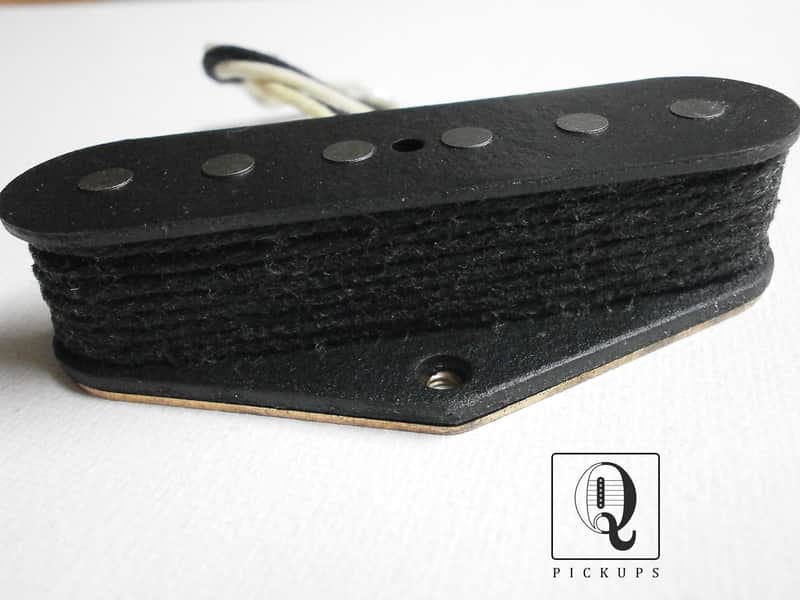 Telecaster Broadcaster Nocaster Esquire A3 Bridge 50`s Hand Wound Fits Fender by Q pickups Tele image 1