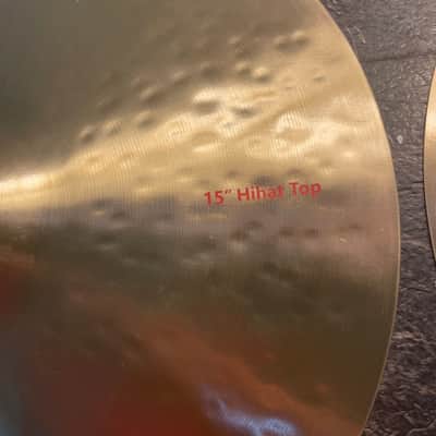 WILD BULL Legacy Series Hand Forged & Hammered 15" hi hat set image 6